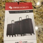 SWISS MOBILITY AHB Collection 3 Piece Hard Shell Luggage Set, Expandable Suitcases with 360-Degree Spinner Wheels, Retractable Handle, 20 Inch Carry On, 24 Inch Mid-size, 28 Inch Large Bags, Black photo review