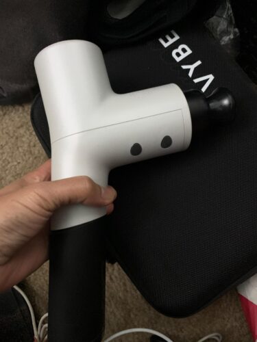 VYBE Premium Muscle Massage Gun for Athletes - Powerful Handheld Deep Tissue Percussion Massager for Body, Back, Shoulder Pain - Quite Portable Electric Therapy Fascia Gun - 5 Speeds, 4 Attachments photo review