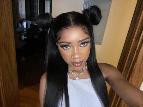 Maxine 32 inch Lace Front Wig Human Hair Wigs for Black Women Body Wave 13x4 HD Lace Frontal Wig 180% Density Brazilian Body Wave Virgin Hair Lace Frontal Wigs Pre Plucked with Baby Hair photo review