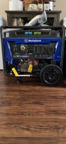 DuroMax XP15000EH Dual Fuel Portable Generator-15000 Watt Gas or Propane Powered Electric Start-Home Back Up & RV Ready, 50 State Approved, Blue and Black photo review
