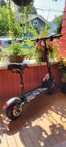 EverCross Electric Scooter, Electric Scooter for Adults with 800W Motor, Up to 28MPH & 25 Miles, Scooter for Adults with Dual Braking System, Folding Electric Scooter Offroad with 10'' Solid Tires photo review