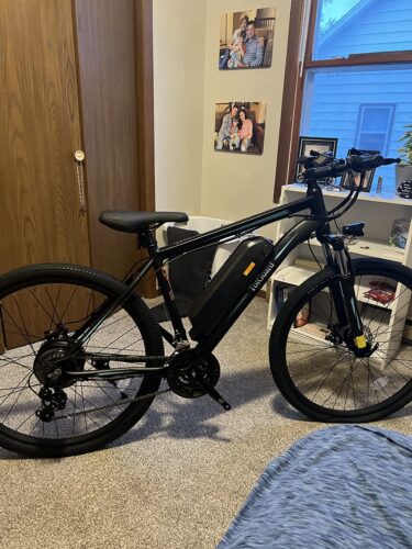 TotGuard Electric Bike, 27.5" Electric Bike for Adults 500W Ebike 21.6MPH Adult Electric Bicycles Electric Mountain Bike,48V 10Ah Removable Lithium Battery,Shimano 21S Gears,Lockable Suspension Fork photo review
