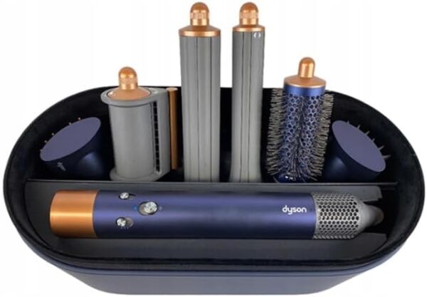 Fer à friser Dyson Airwrap Complete Short Multi Curling Blue Midnight/Copper, avec 6 embouts, bigoudis à air chaud, cheveux plus courts que la longueur de la poitrine, fer à friser avec différents embouts Air Brush