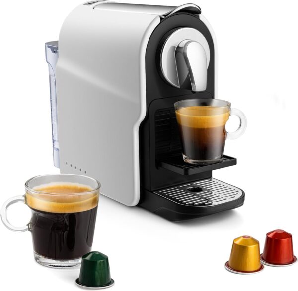 Mini machine à expresso pour capsules originales NS, machine à dosettes expresso 20 bars pour machine à expresso et lungo domestique, programmable, One-Touch, réservoir d'eau amovible